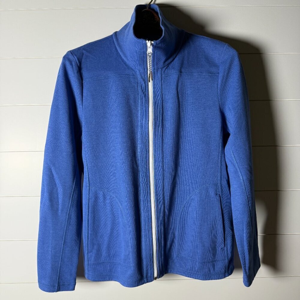 T by Talbots Jacket Full Zip Periwinkle Blue Size Medium